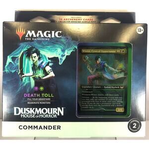 MTG Duskmourn House of Horror DEATH TOLL COMMANDER DECK, New, See Pics/Descr.